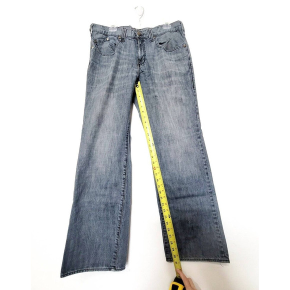 Rock & Republic Devious Straight Leg Jeans Mens Size 36x32 Dark Wash Denim - Picture 6 of 9